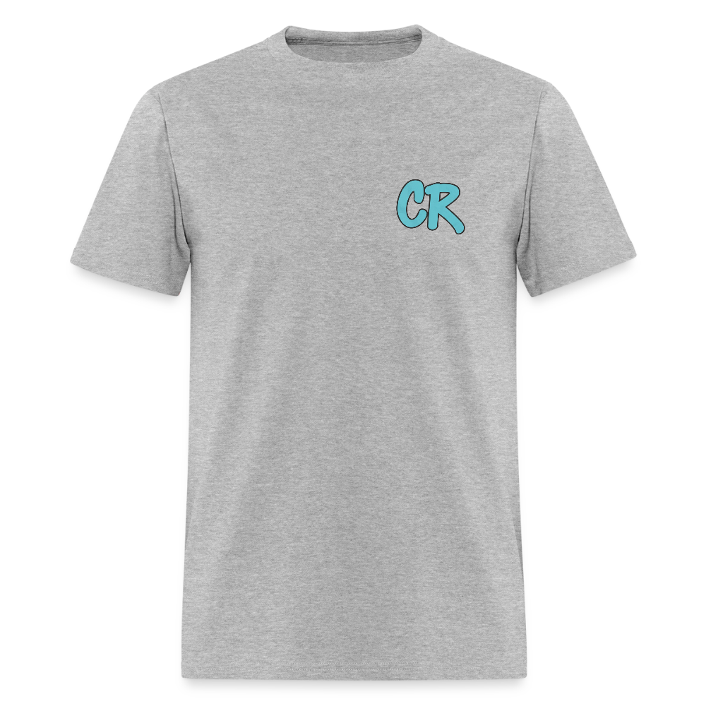 Men's T-Shirt | No Fake Love Back Print - heather gray