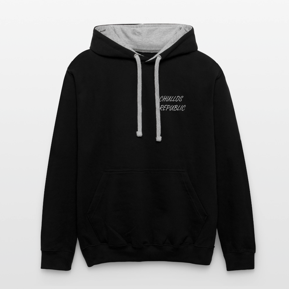 CR - Chop Life - Soft Life Earn. Not Given | Contrast Hoodie - black/heather gray