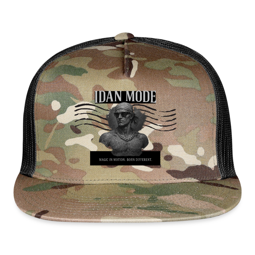 IDAN MODE Trucker Cap – Lagos Streetwear - MultiCam\black