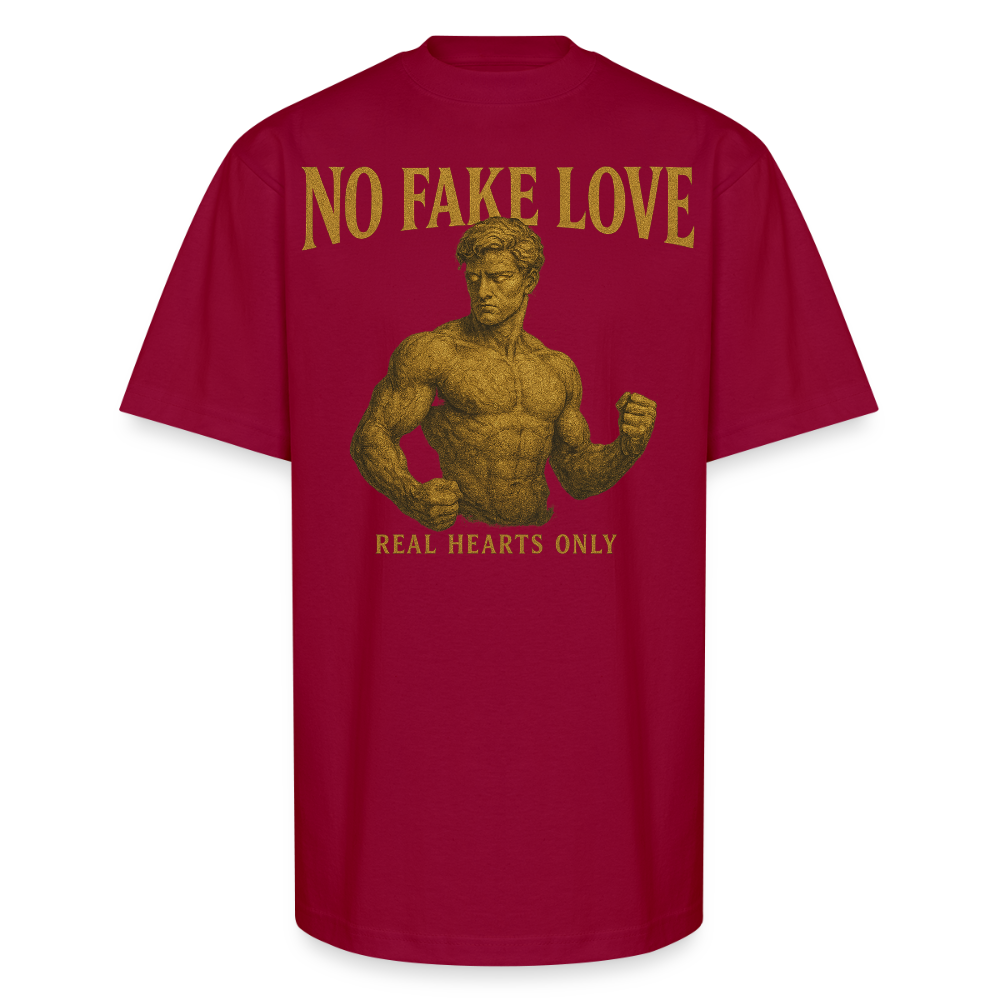 CR - No Fake Love - Real Hearts Only | Unisex Oversized HQ T-Shirt shop the vibe at chullosrepublic.com