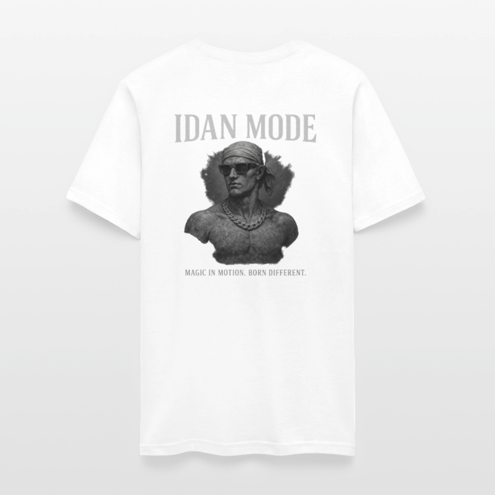 Men's T-Shirt | IDAN MODE Back Print - white