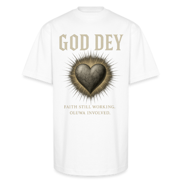 CR - God Dey | Active Faith - Unisex Oversized Heavyweight T-Shirt shop the vibe at chullosrepublic.com
