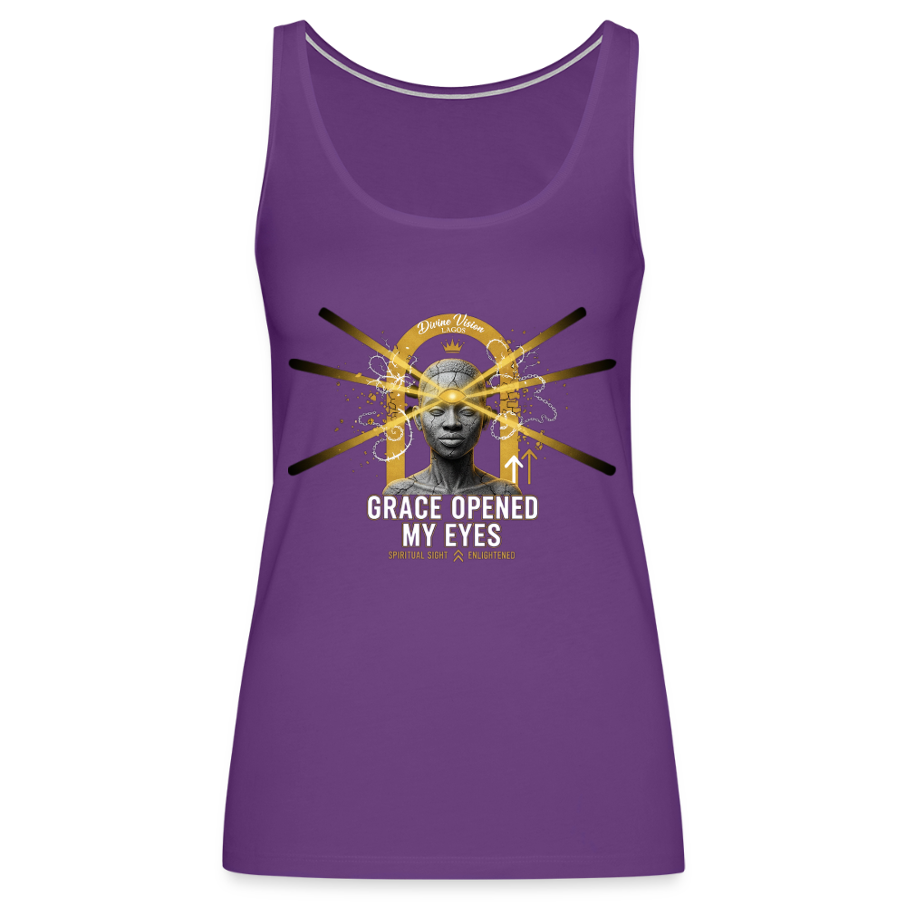 CR - Women's Premium Tank Top - Grace Opened My Eyes shop the vibe at chullosrepublic.com