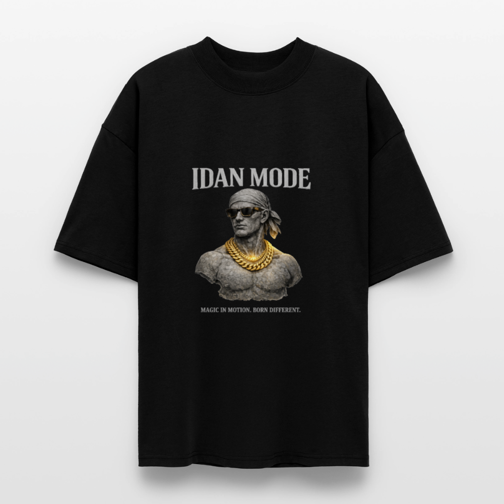 IDAN MODE BRUTALIST MOCK-NECK TEE // FC - black