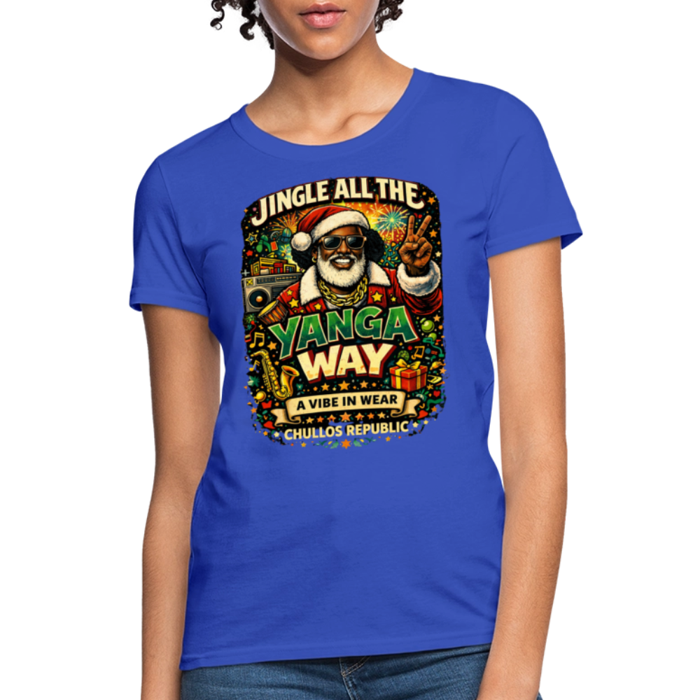 Jingle All The Yanga Way | Women's T-Shirt - royal blue