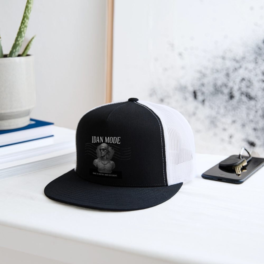 IDAN MODE Trucker Cap – Lagos Streetwear - black/white