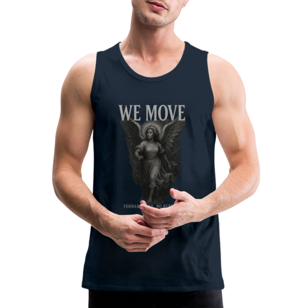 CR - Men's Premium Tank Top - WE MOVE | Forward Only. No Retreat shop the vibe at chullosrepublic.com
