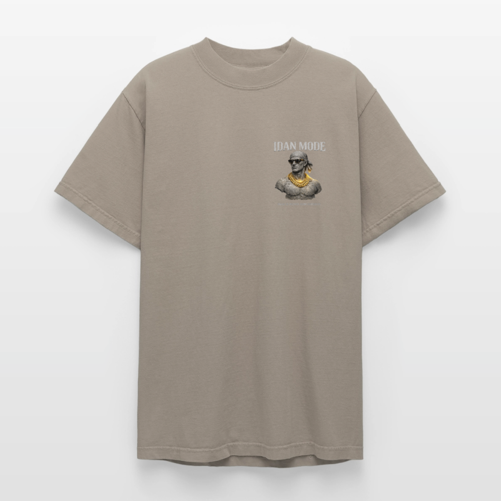 "IDAN MODE" HEAVYWEIGHT WASHED T-SHIRT // FP-B - khaki