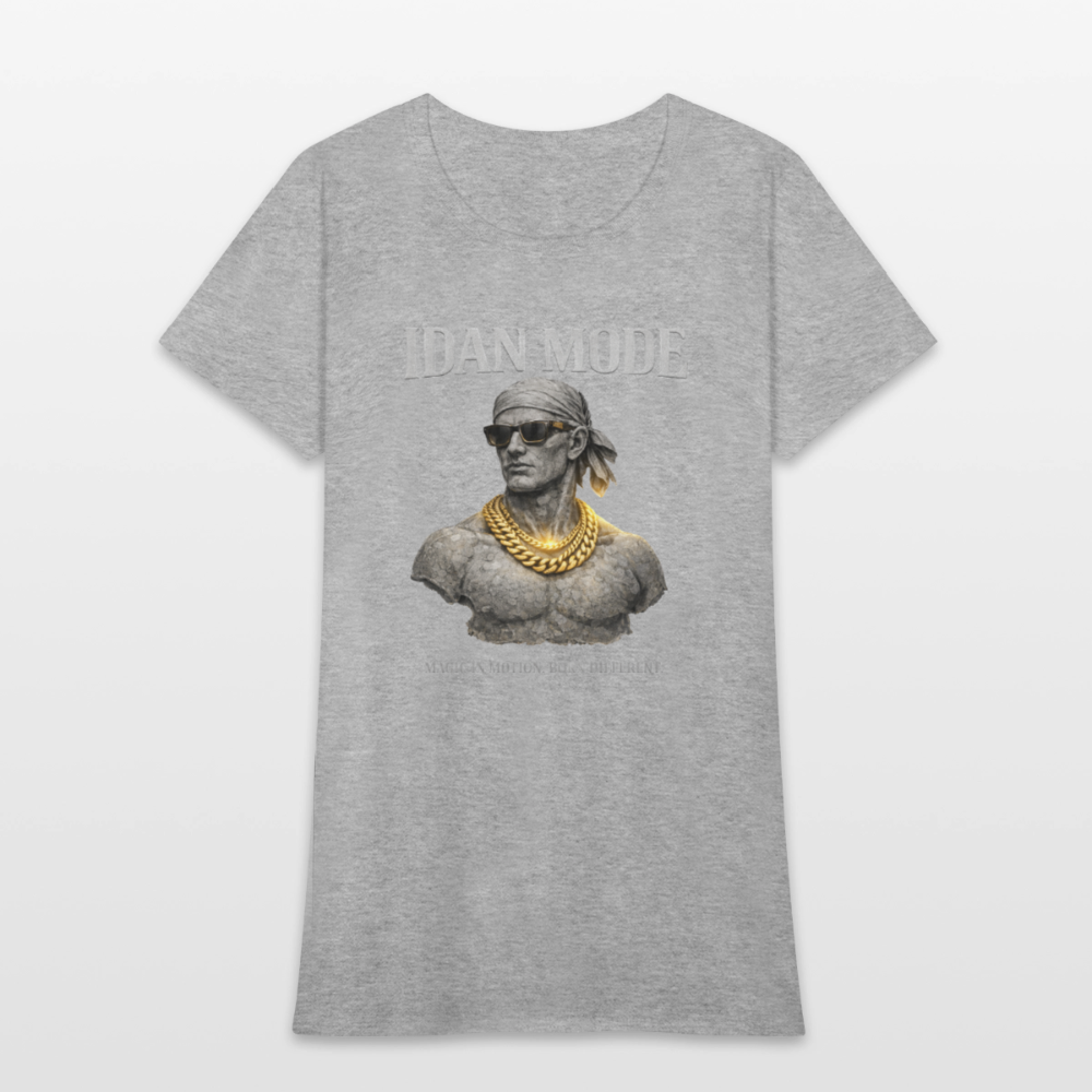 IDAN Mode - Women's T-Shirt | Lagos Streetwear - heather gray