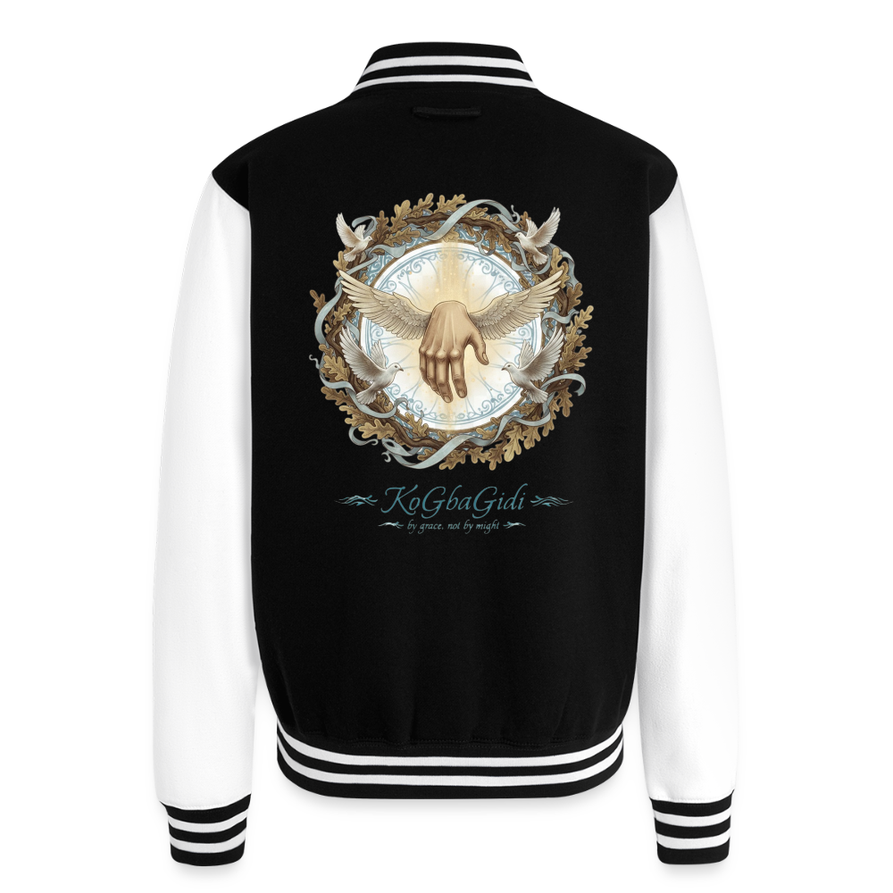 KoGbaGidi | Unisex College Sweat Jacket - black/white