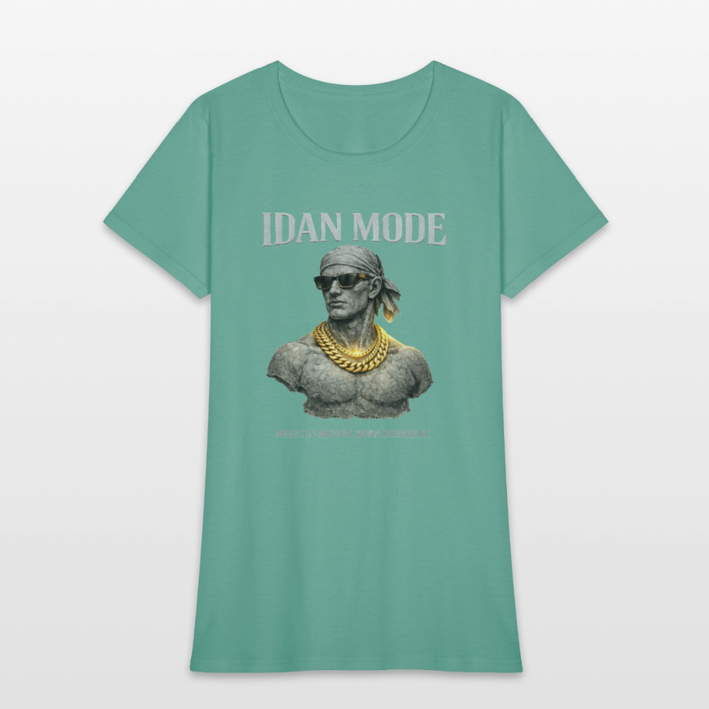 IDAN Mode - Women's T-Shirt | Lagos Streetwear - aquatic