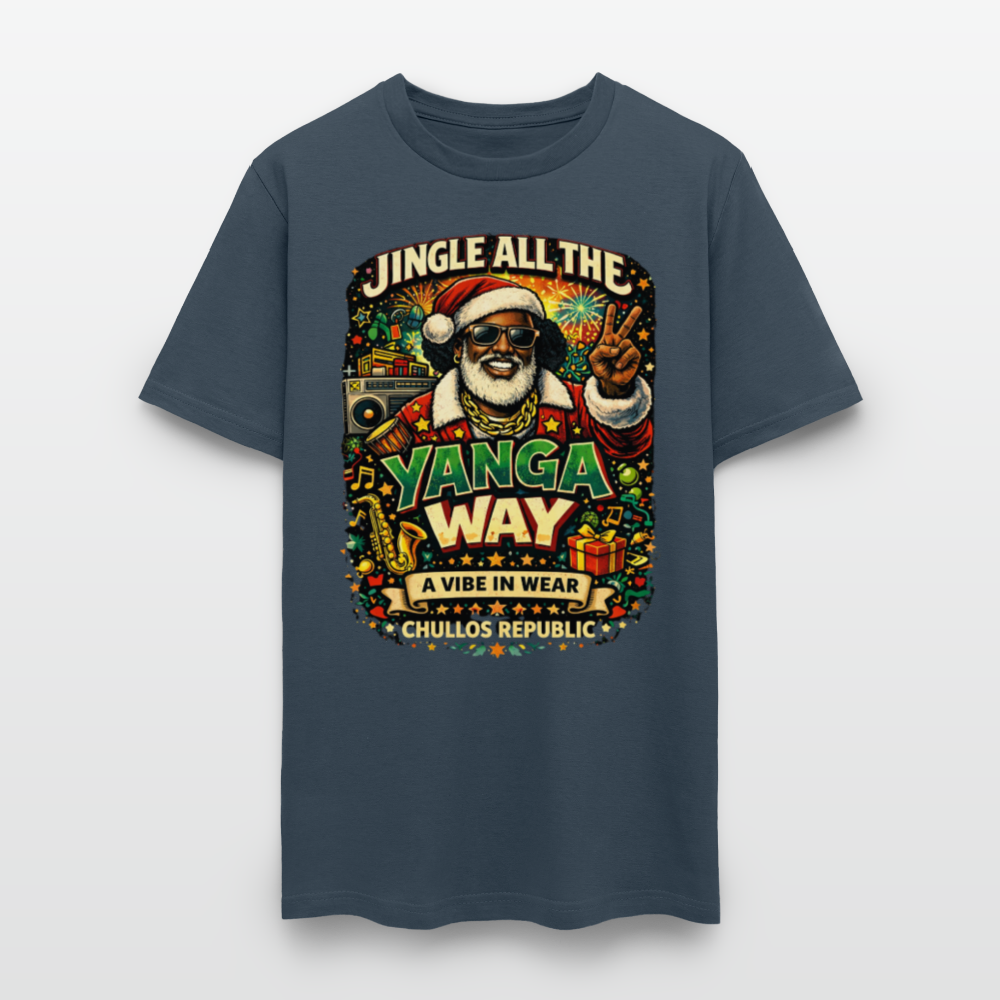 Jingle All The Yanga Way | Men's T-Shirt -  blue dusk