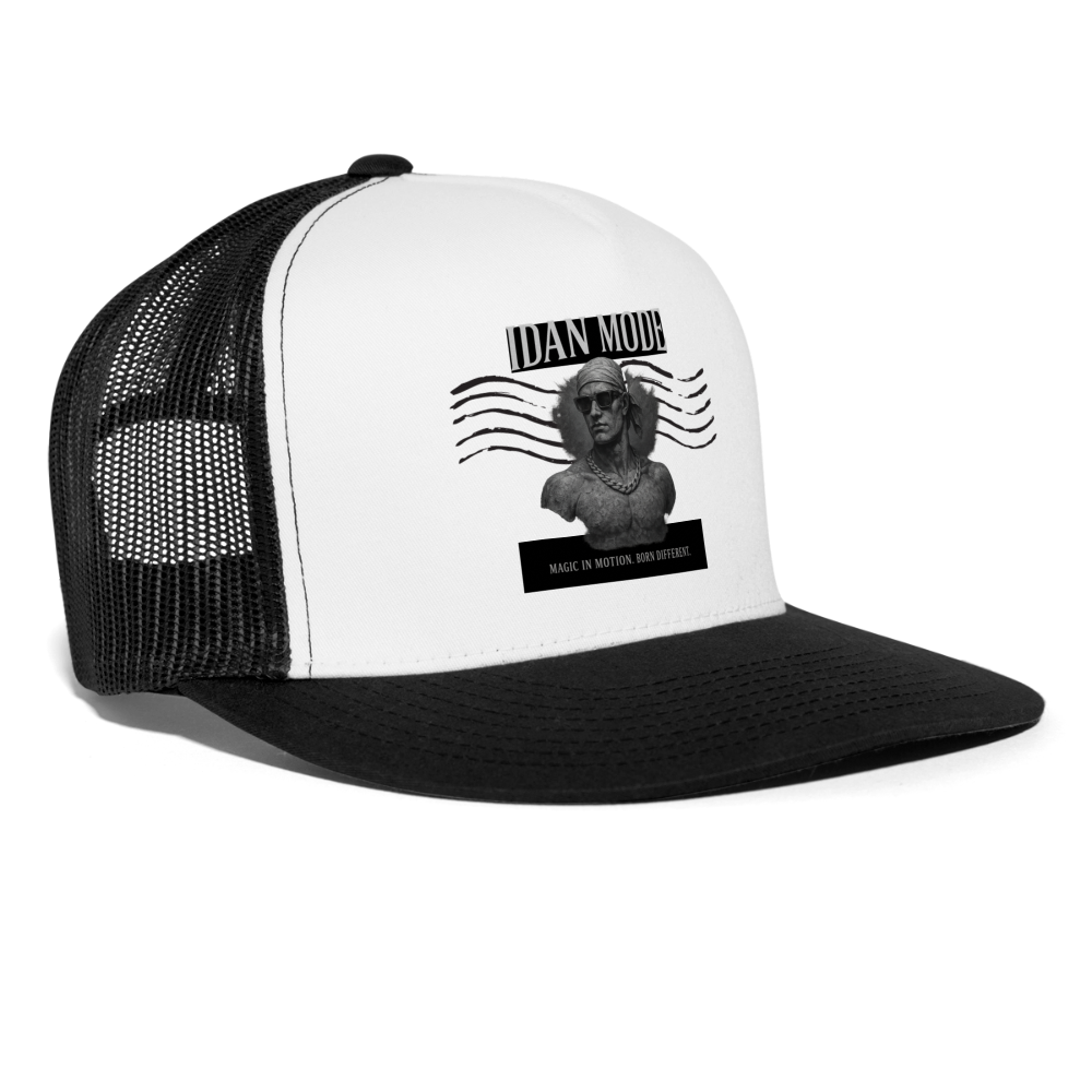 IDAN MODE Trucker Cap – Lagos Streetwear - white/black