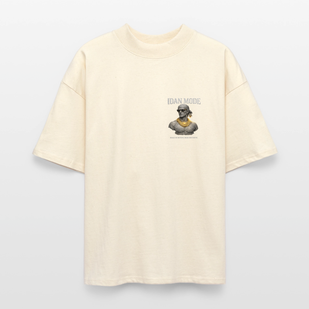 IDAN MODE BRUTALIST MOCK-NECK TEE // FP - natural raw