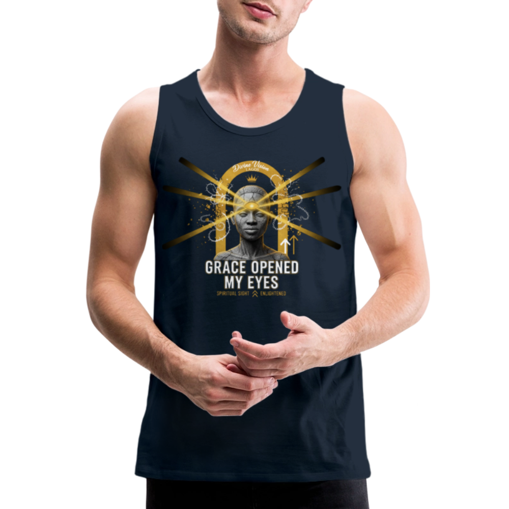 CR - Men's Premium Tank Top - Grace Opened My Eyes shop the vibe at chullosrepublic.com