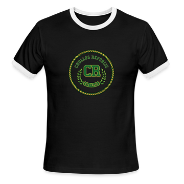 Men's Ringer T-Shirt | Lagos Resilience - black/white