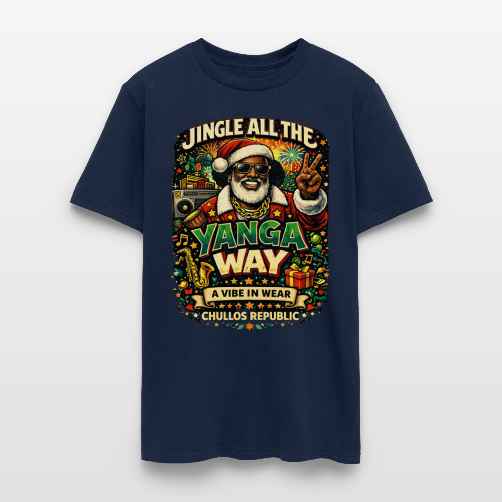 Jingle All The Yanga Way | Men's T-Shirt - navy