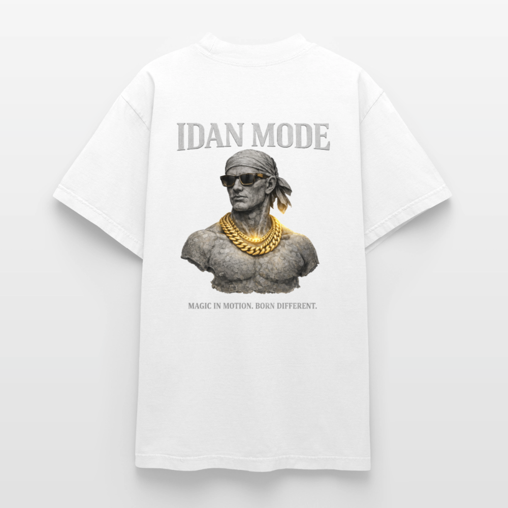 "IDAN MODE" HEAVYWEIGHT WASHED T-SHIRT // FP-B - white
