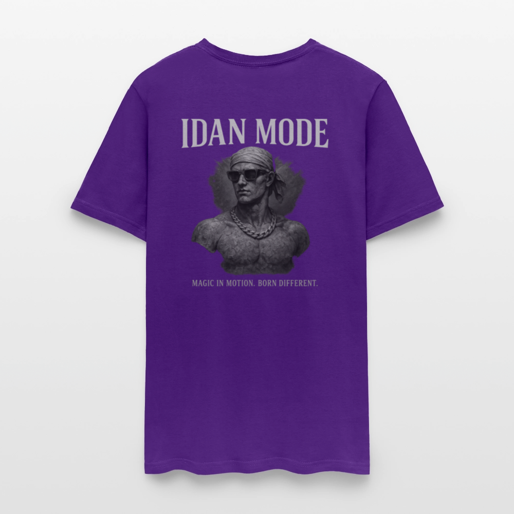 Men's T-Shirt | IDAN MODE Back Print - purple