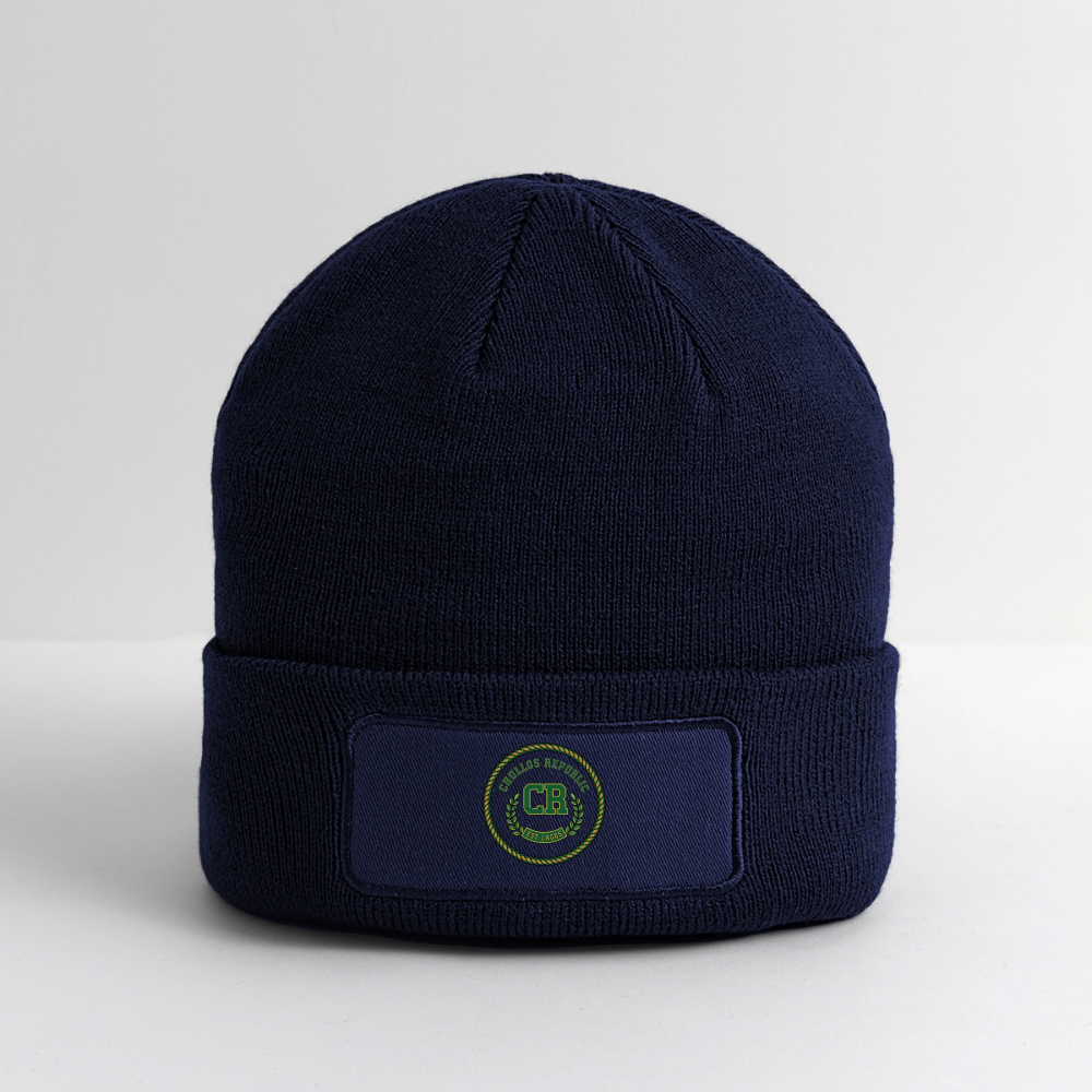 Patch Signature Beanie - navy