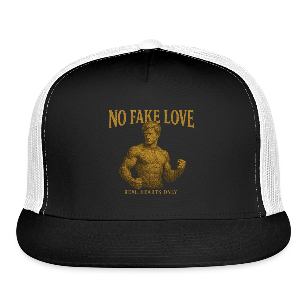 CR - No Fake Love - Real Hearts Only | Trucker Hat shop the vibe at chullosrepublic.com