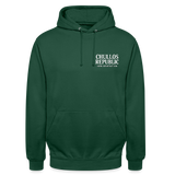 Full Vibes Only Unisex Hoodie – Lagos Streetwear Energy & Global Style - bottle green
