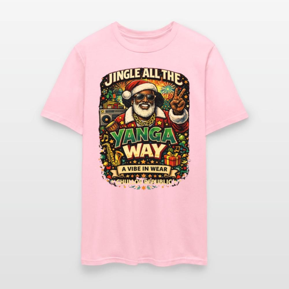 Jingle All The Yanga Way | Men's T-Shirt - pink