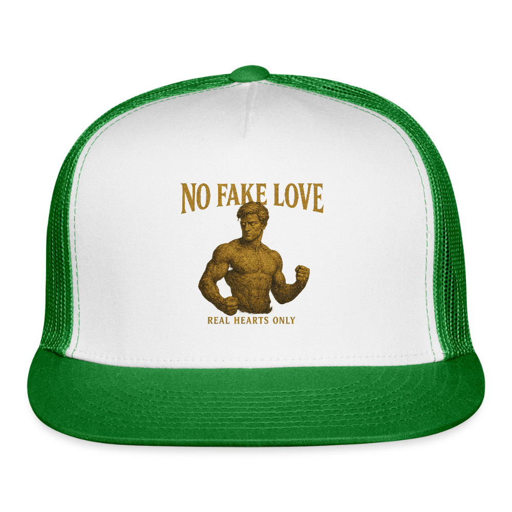 CR - No Fake Love - Real Hearts Only | Trucker Hat shop the vibe at chullosrepublic.com