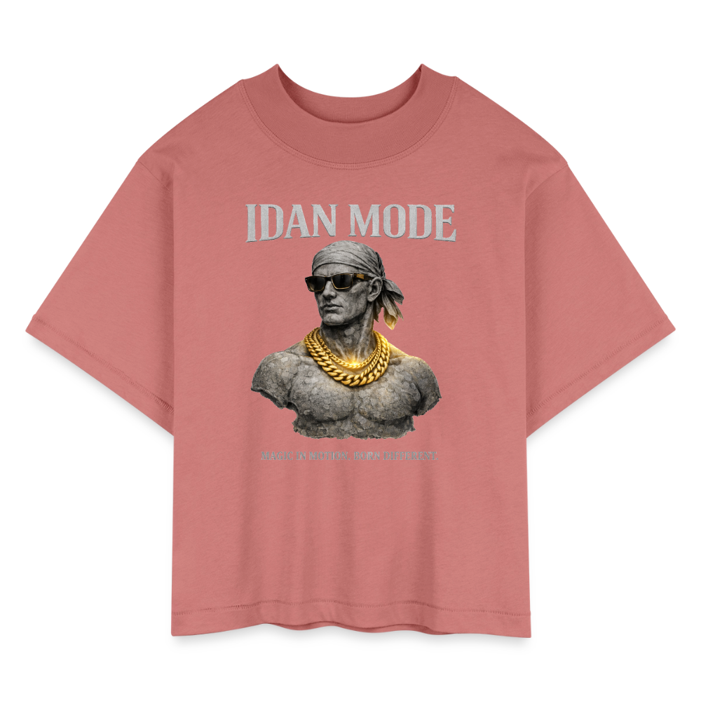 IDAN MODE | Women's Boxy Tee - mauve