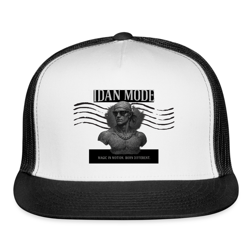 IDAN MODE Trucker Cap – Lagos Streetwear - white/black