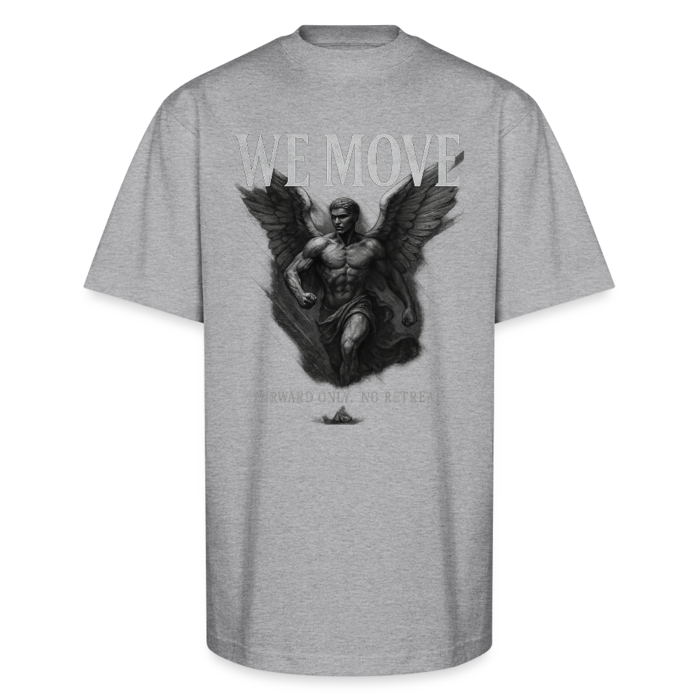 CR - We Move - Forward Only | Male Angel - Unisex Oversized Heavyweight T-Shirt shop the vibe at chullosrepublic.com