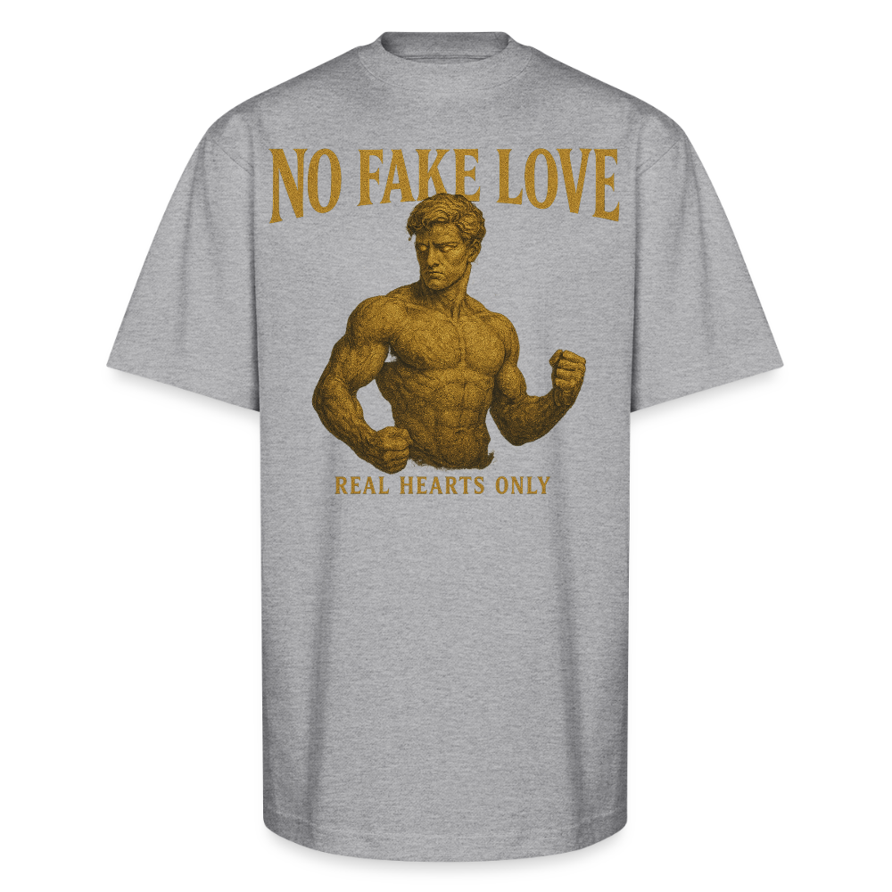 CR - No Fake Love - Real Hearts Only | Unisex Oversized HQ T-Shirt shop the vibe at chullosrepublic.com