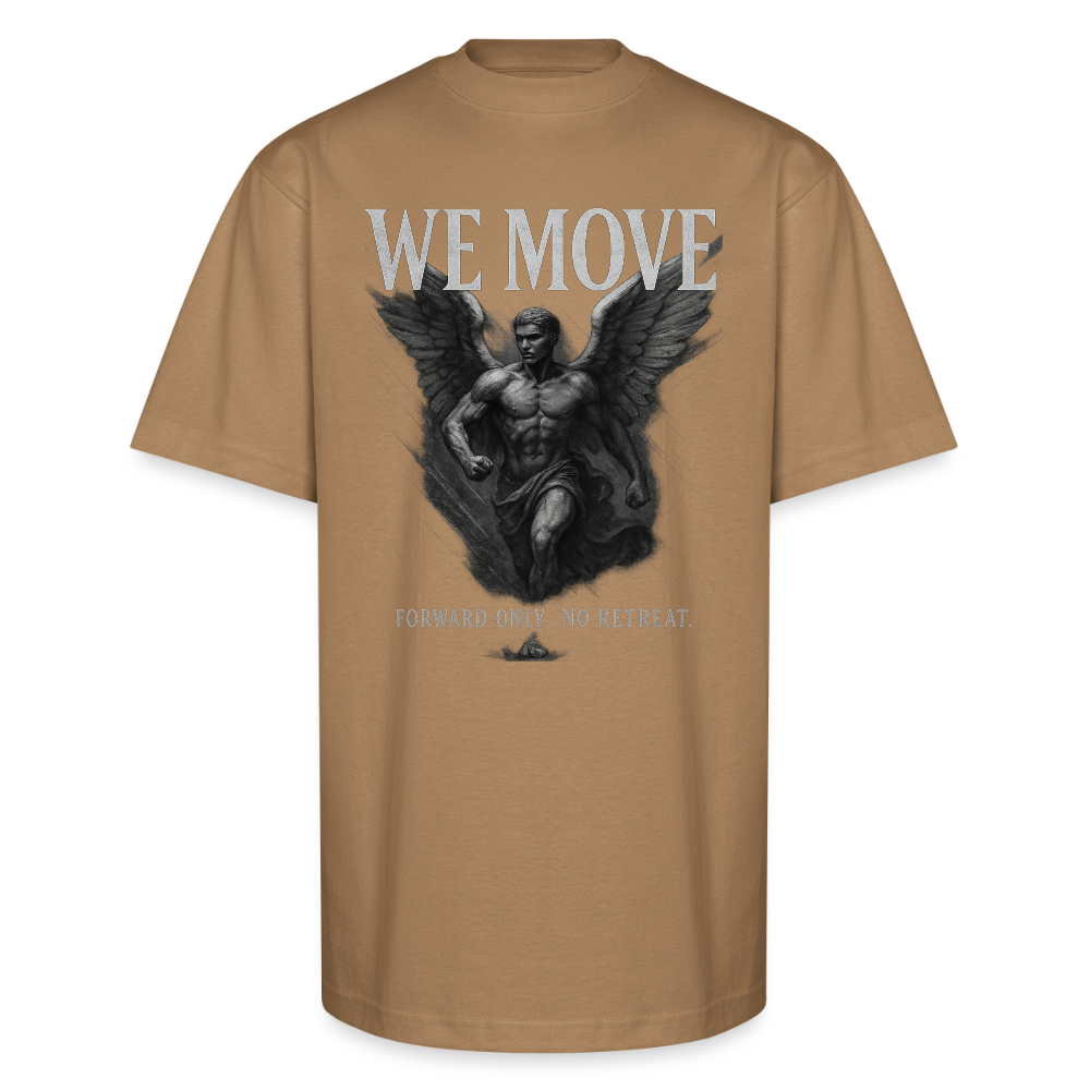 CR - We Move - Forward Only | Male Angel - Unisex Oversized Heavyweight T-Shirt shop the vibe at chullosrepublic.com