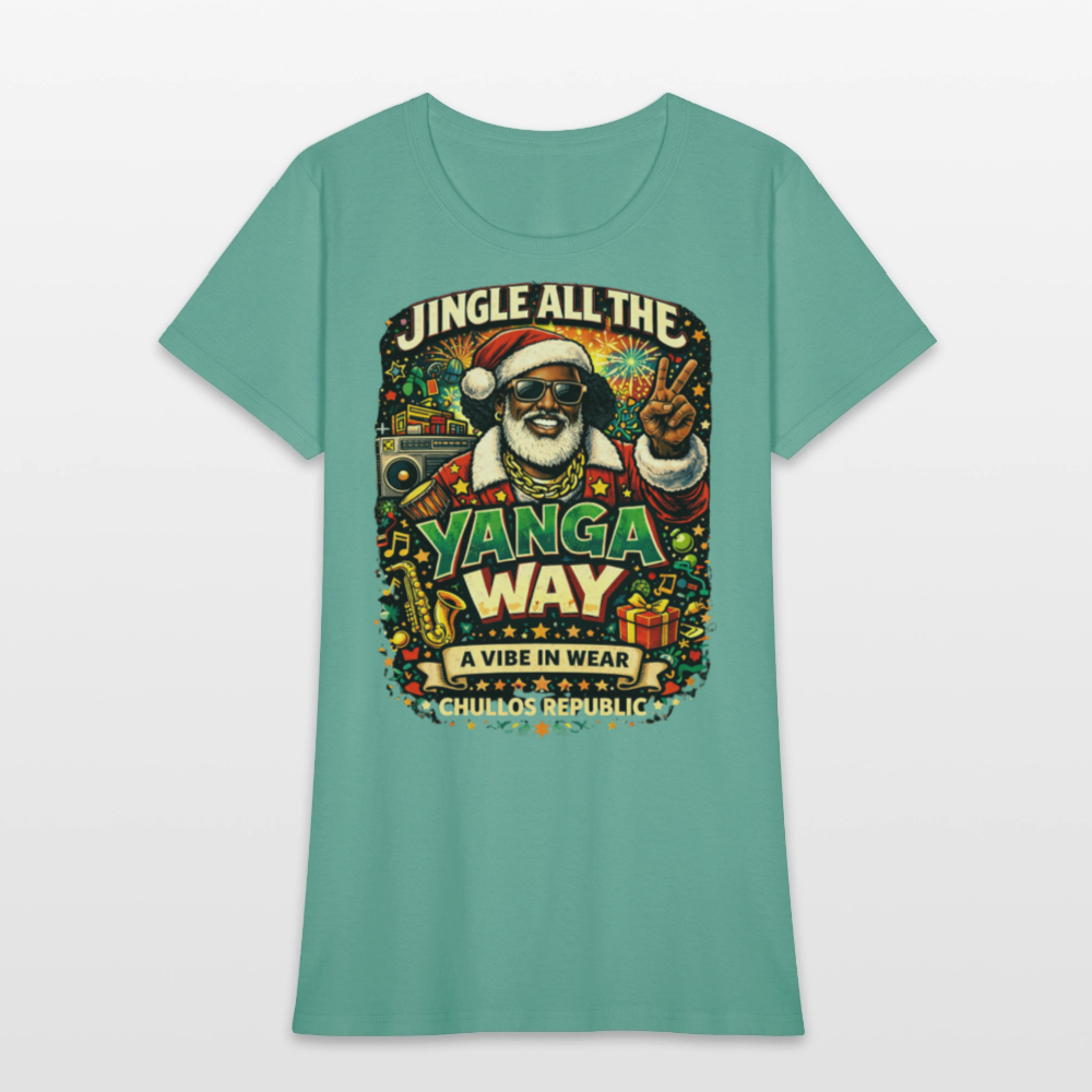 Jingle All The Yanga Way | Women's T-Shirt - aquatic