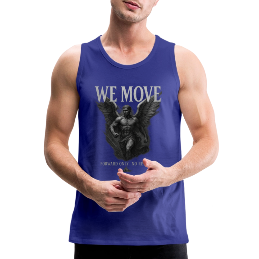 CR - Men's Premium Tank Top – WE MOVE | Forward Only. No Retreat - royal blue