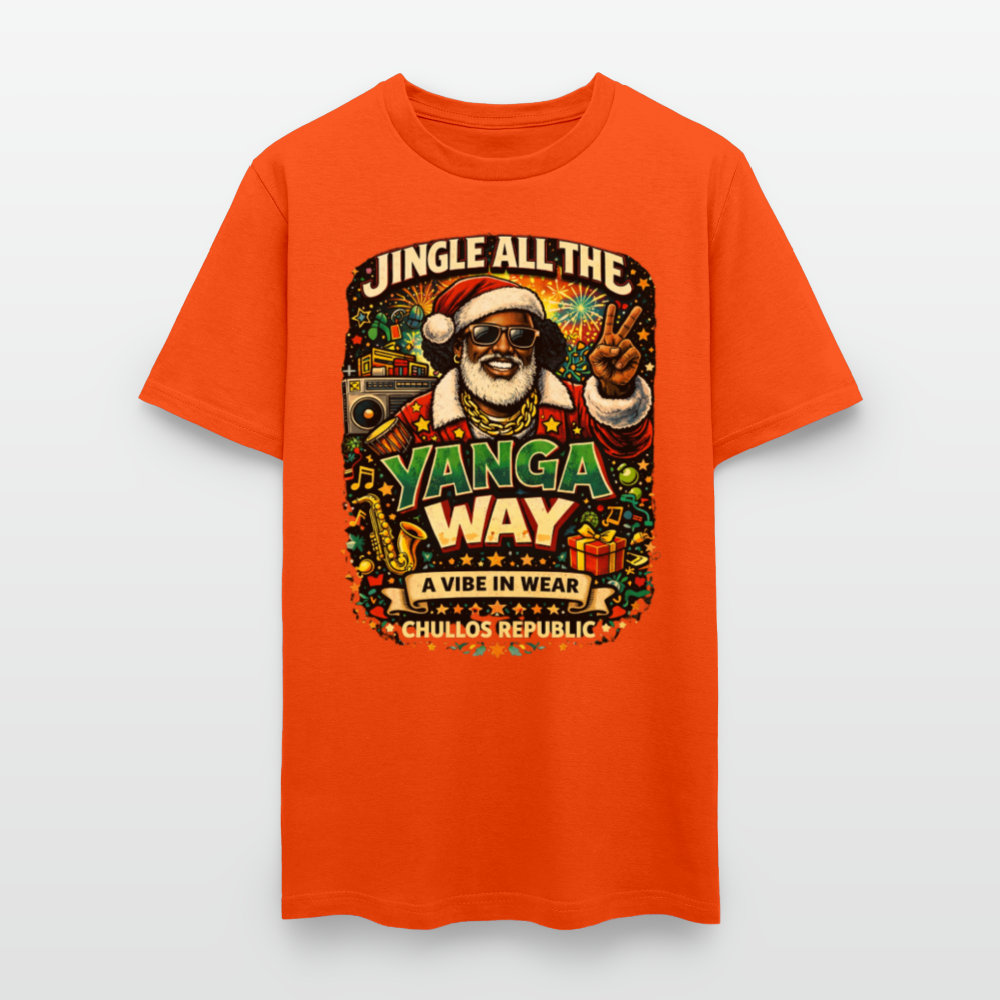 Jingle All The Yanga Way | Men's T-Shirt - orange