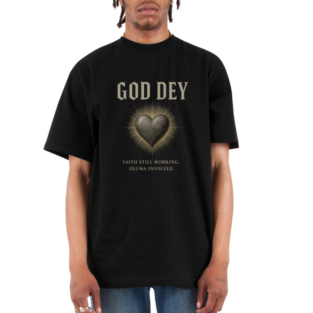 CR - God Dey | Active Faith - Unisex Oversized Heavyweight T-Shirt shop the vibe at chullosrepublic.com