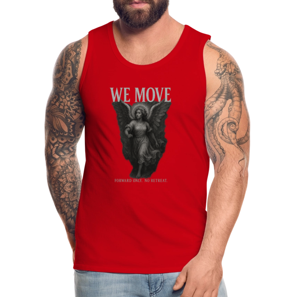 CR - Men's Premium Tank Top - WE MOVE | Forward Only. No Retreat shop the vibe at chullosrepublic.com