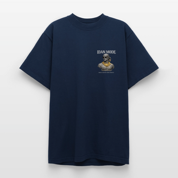 "IDAN MODE" HEAVYWEIGHT WASHED T-SHIRT // FP-B - navy