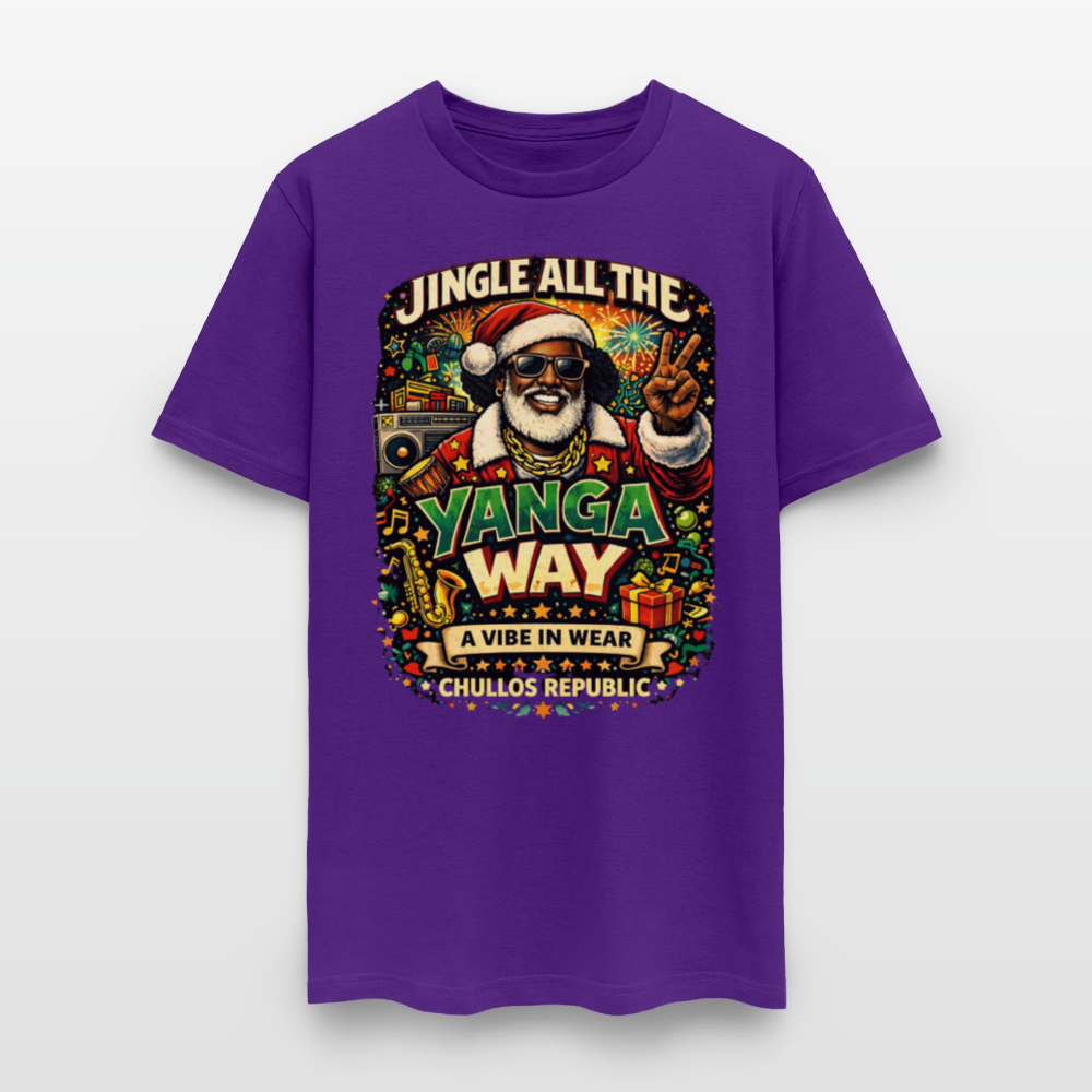 Jingle All The Yanga Way | Men's T-Shirt - purple