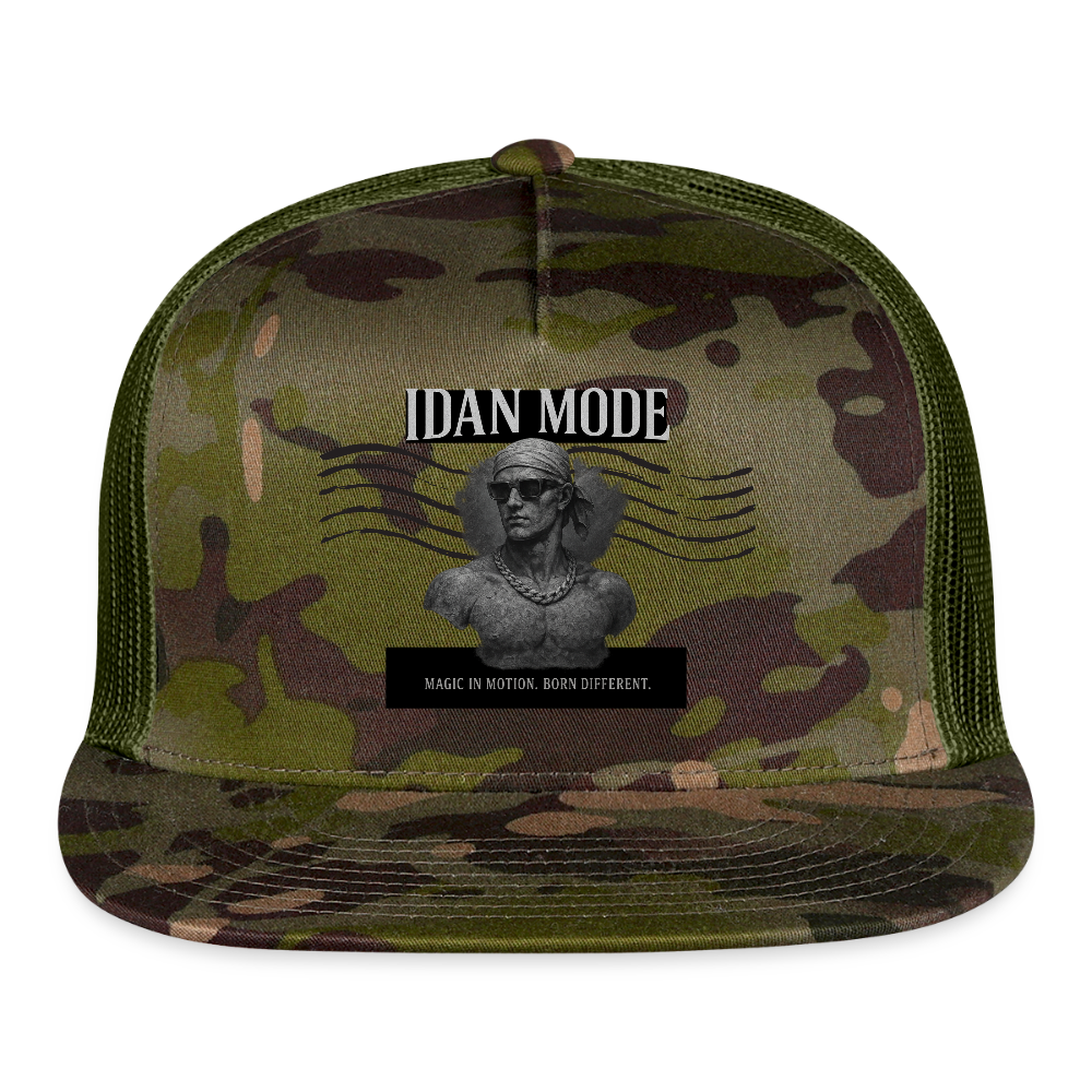 IDAN MODE Trucker Cap – Lagos Streetwear - MultiCam\green