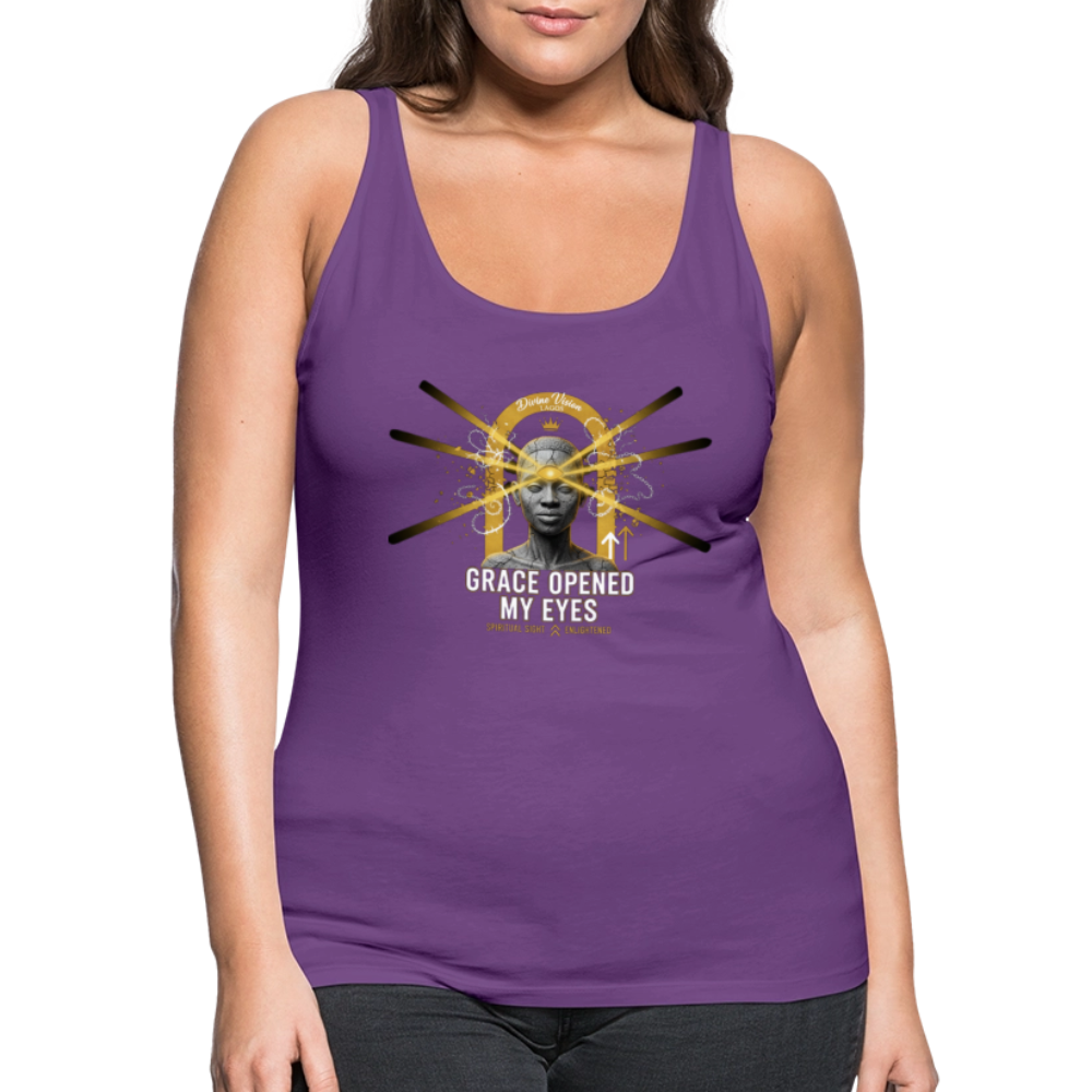 CR - Women's Premium Tank Top - Grace Opened My Eyes shop the vibe at chullosrepublic.com