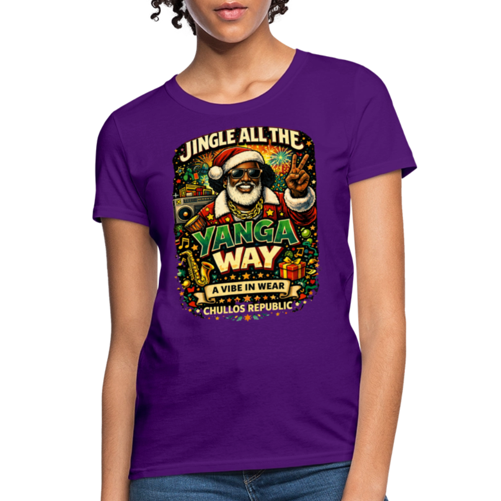 Jingle All The Yanga Way | Women's T-Shirt - purple
