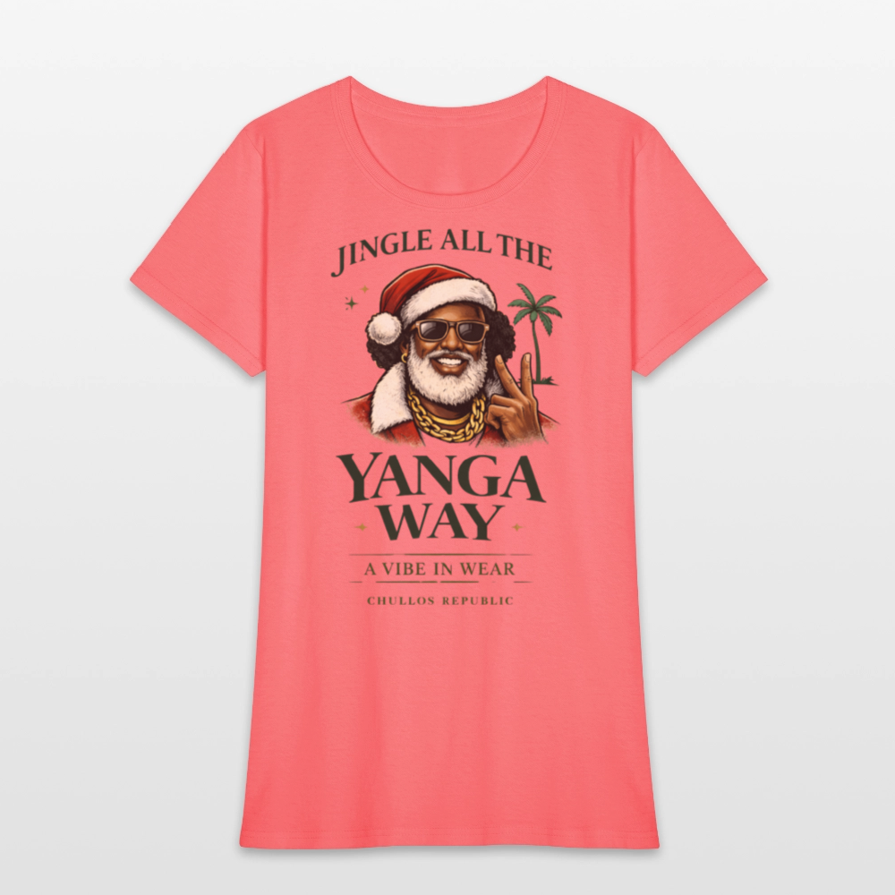 Christmas Yanga Way - Women's T-Shirt - coral