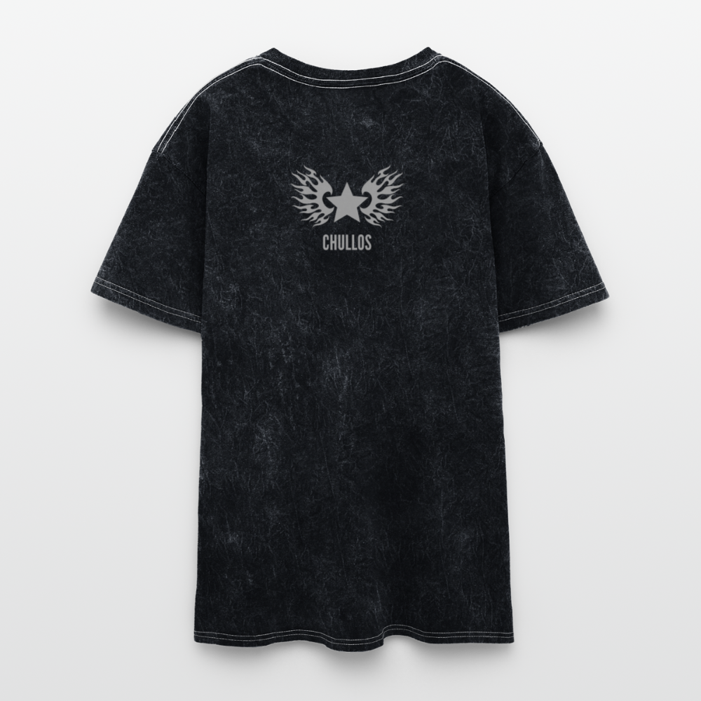 IDAN MODE MINERAL WASH VINTAGE TEE - mineral black