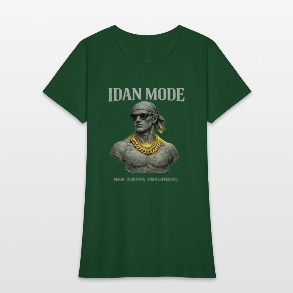 IDAN Mode - Women's T-Shirt | Lagos Streetwear - forest green