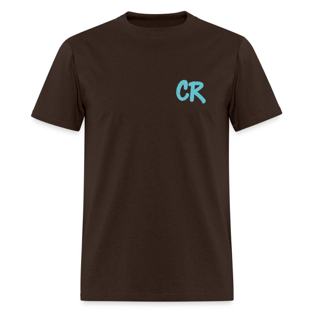 Men's T-Shirt | CHOP LIFE Back Print - brown