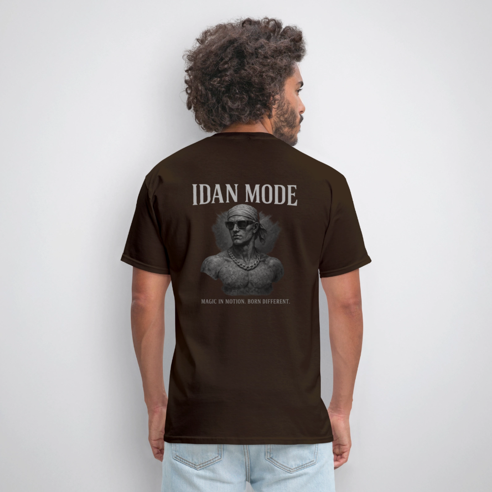 Men's T-Shirt | IDAN MODE Back Print - brown