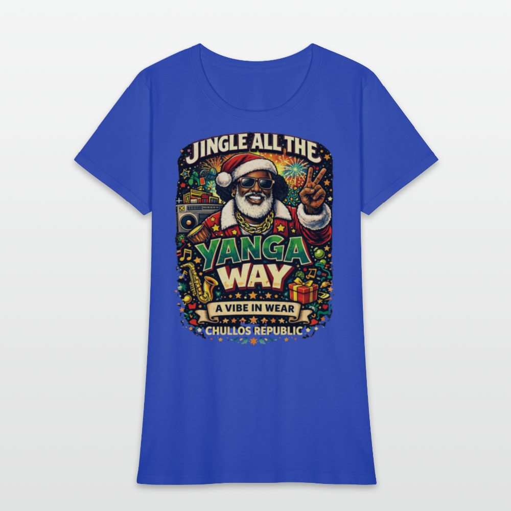 Jingle All The Yanga Way | Women's T-Shirt - royal blue