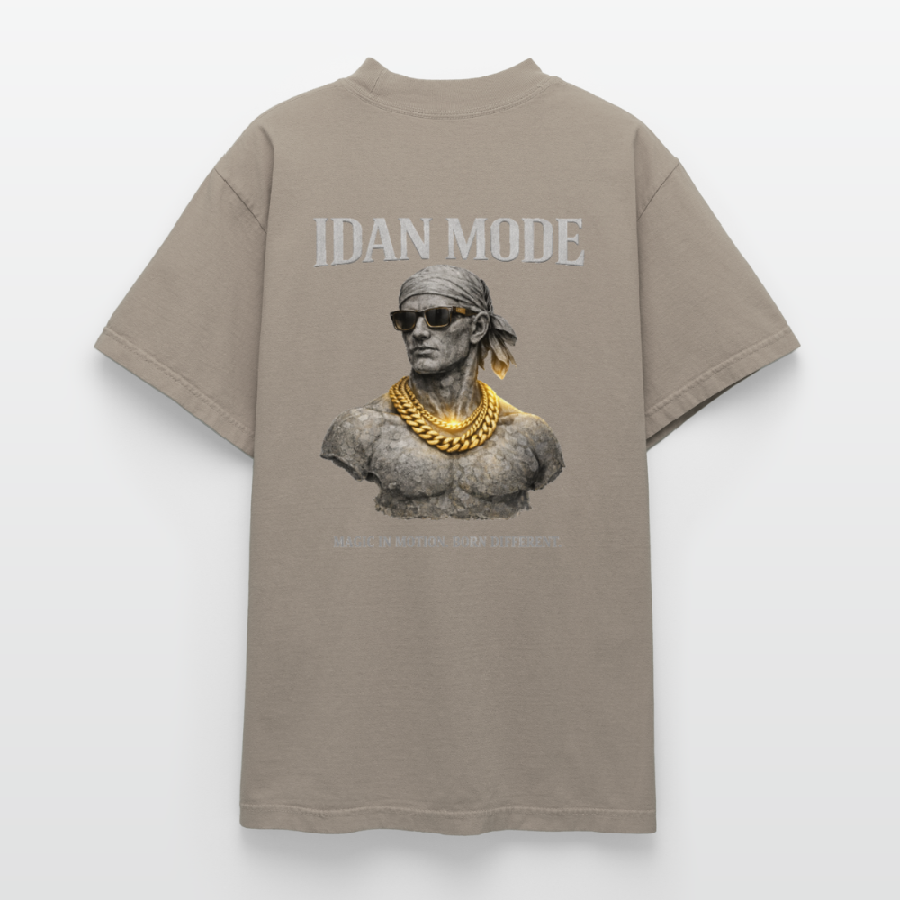 "IDAN MODE" HEAVYWEIGHT WASHED T-SHIRT // FP-B - khaki